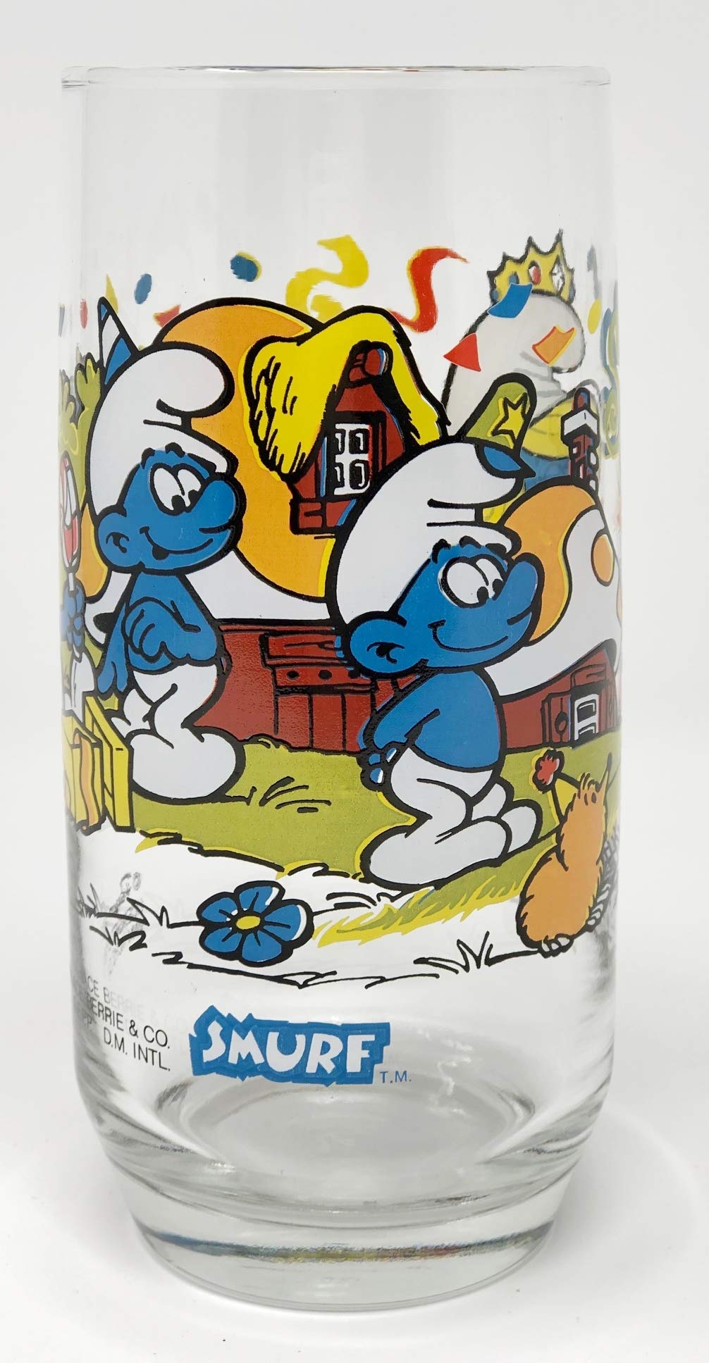 Smurfette The Smurfs party 12 oz glass tumbler