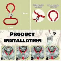 Sturdy carry handle on glass carboy