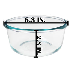 Refrigerator freezer and dishwasher safe Snapware glass bowl