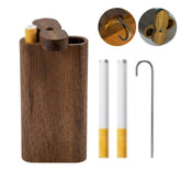 SNBYT One Hitter Box handcrafted in natural walnut wood
