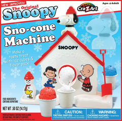 Snoopy Snow Cone Maker by Cra-Z-Art with included accessories