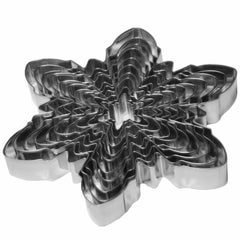 Snowflake cookie cutters stainless steel 18 cm size