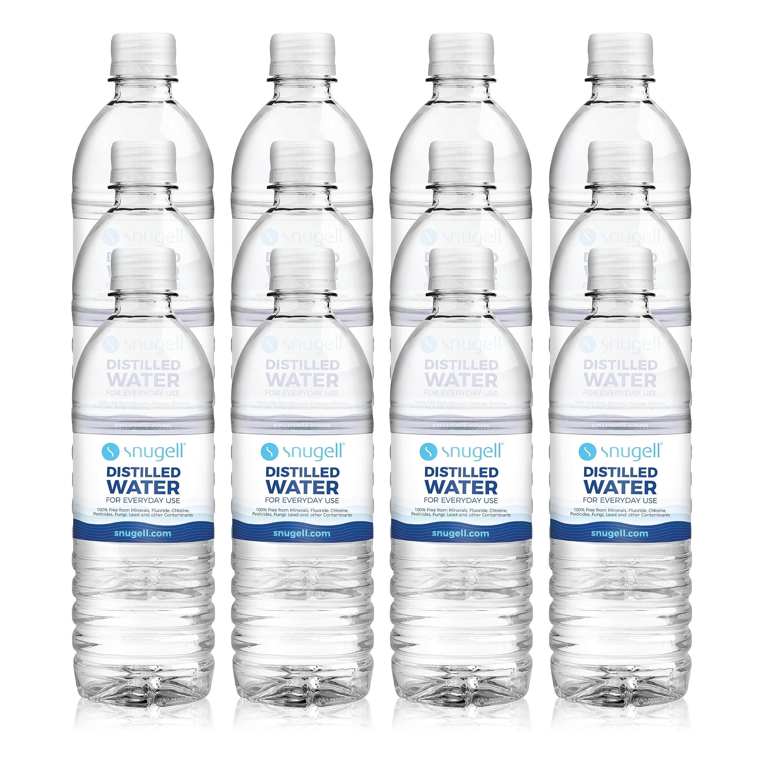 Snugell Bottled Distilled Water 12 pack 16.9 oz bottles