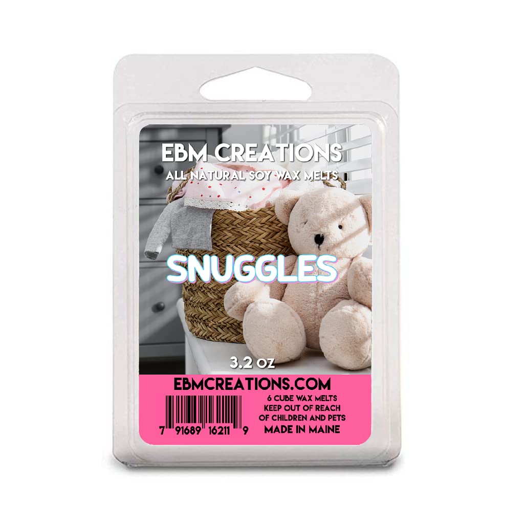 Snuggles scented all natural soy wax melts 6 cube clamshell Maine
