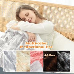SNUGSUN heated blanket 10 hour auto-off safety feature