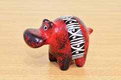Kenya handmade soapstone hippo 2x3 inches