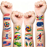 90 piece soccer tattoos packaging