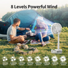 Socool fan with 8-speed wind settings
