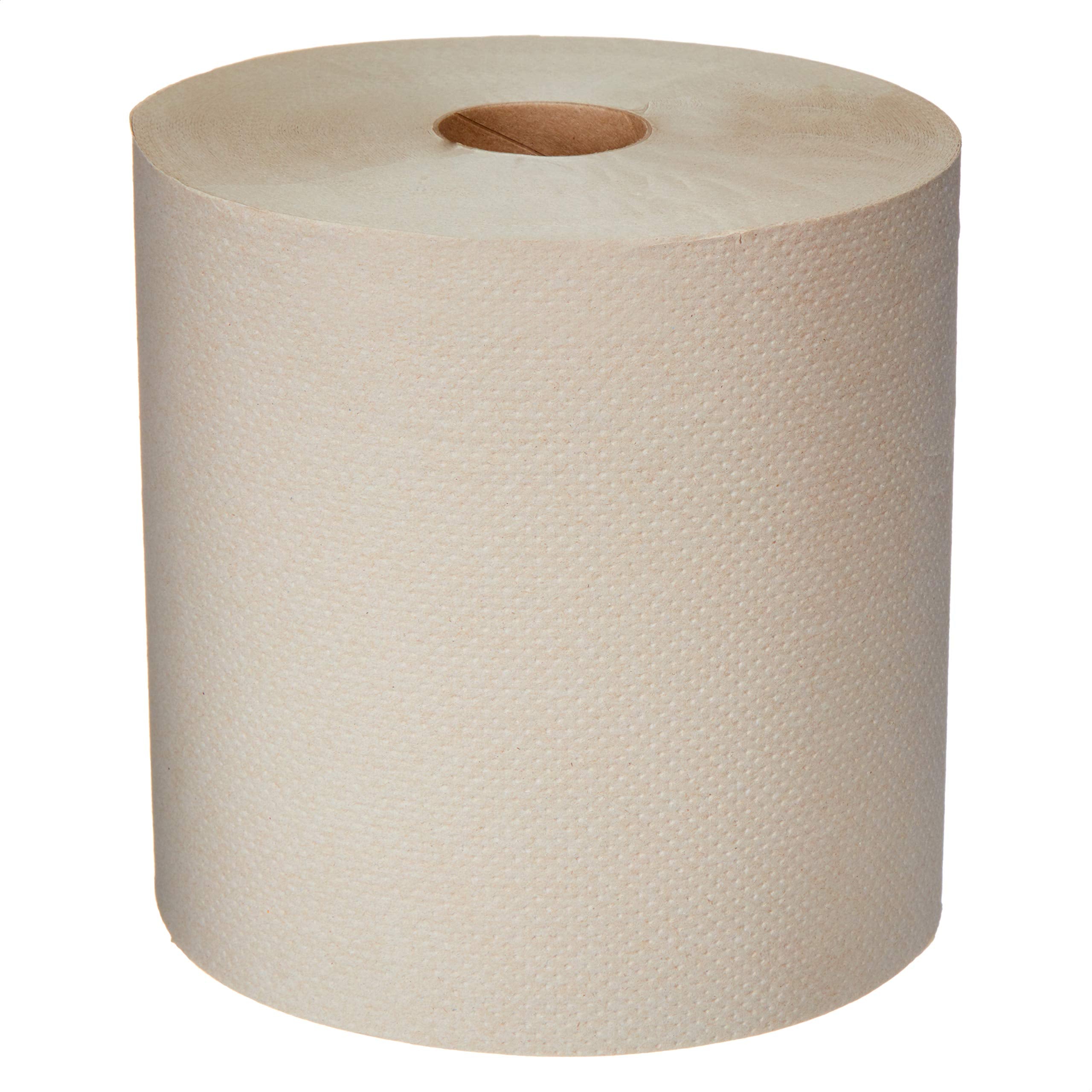 SOFI-011 Commercial 1-Ply Kraft Hard Roll Paper Towels 6 rolls