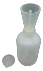 Soft plastic squeeze bottle for easy dispensing