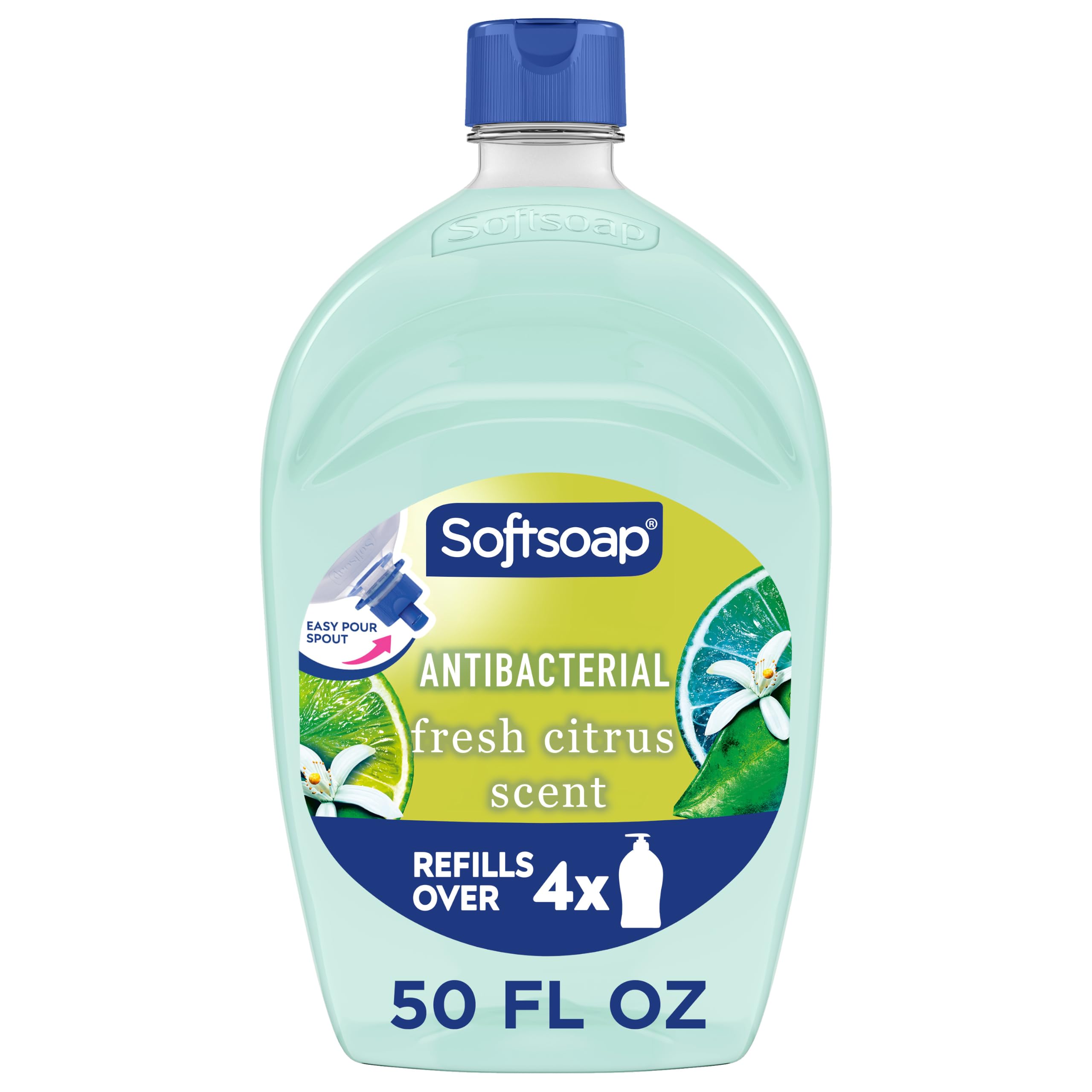 Softsoap antibacterial hand soap refill bottle with Fresh Citrus scent 50 oz