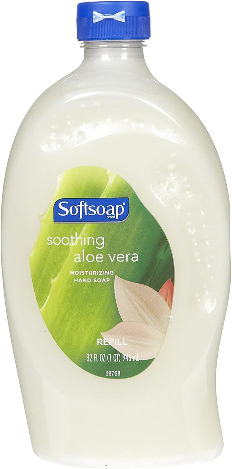 Softsoap moisturizing hand soap refill 32 oz bottle aloe vera