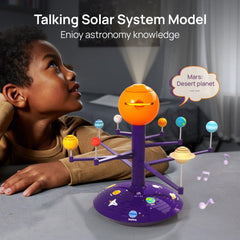 Solar System projector for kids projecting planets on wall