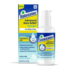 Solarcaine advanced cooling hydrogel HOCl bottle