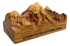 Solid hickory wood carving with durable finish