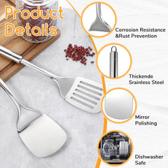 Slotted spatula designed for draining grease