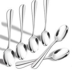 SONGZIMING demitasse espresso spoons 6 pack in stainless steel