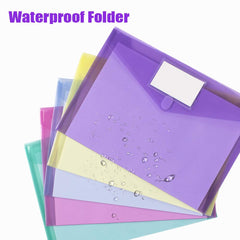 Sooez yellow transparent file folder from 10 pack