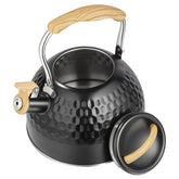 Sorfity Whistling Tea Kettle 3 L stainless steel on stove top