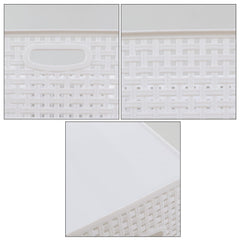 Sosody kitchen storage baskets in white for pantry or drawers