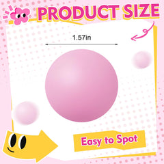 Pink pastel 40 mm table tennis ball Soulchen