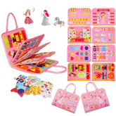 Soupost Busy Board for Toddlers with 8-in-1 activities
