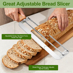 Sourdough bread knife with stainless steel serrated blade
