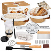 Sourdough Starter Kit round Banneton and oval Banneton in box