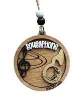 sousaphone marching band ornament on white background