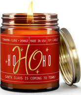 Soy & Sass Ho Ho Ho candle 9oz in reusable jar