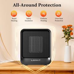 Indoor use 500W Lerat Space Heater with ceramic heating