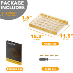 SpaceAid bamboo K Cup Drawer Organizer Insert