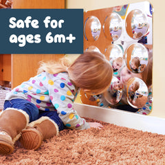 Spark & Wow sensory wall toddler mirror large 9 bubbles dome 2