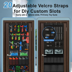 Nerf-style toy guns organizer compatible with Nerf blasters