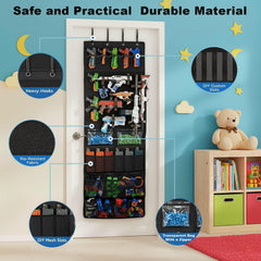 66.9 inches long and 23.6 inches wide door organizer in use