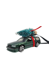 SpeedTails 3 inch Volvo 850 Estate Wagon Christmas ornament with tree