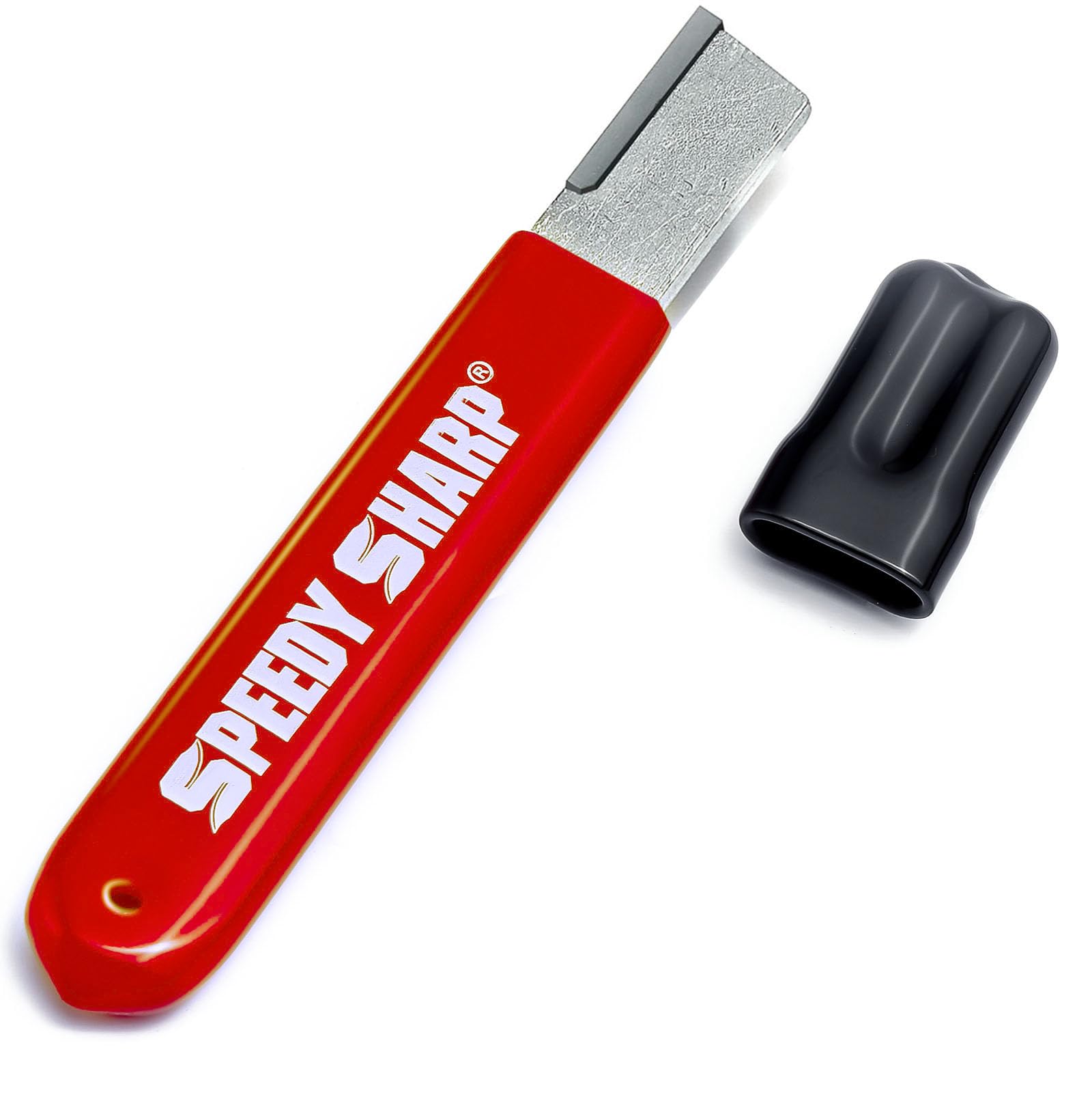 Speedy Sharp knife sharpener in red