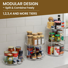 Spice rack turntable for organized storage