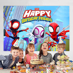 Happy Birthday Backdrop Banner for Kids Party