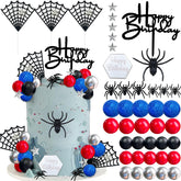 Spider cake topper balls set for birthday cake decorations