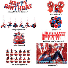 Backdrop for Spider-Man birthday party