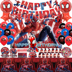 Spider-Man birthday banner for party decor