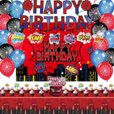 Backdrop for Spider Theme Birthday Party Supplies