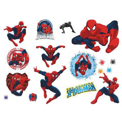 Spider Wall Stickers set displayed on wall 43 x 70 cm