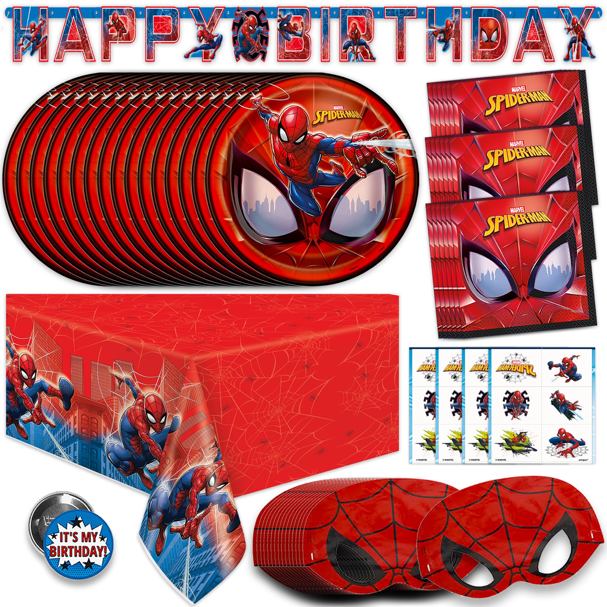 Table cover 54x84 inches from Spiderman Birthday Decorations kit
