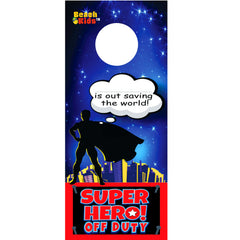 Beach Kids superhero door hanger included with posters