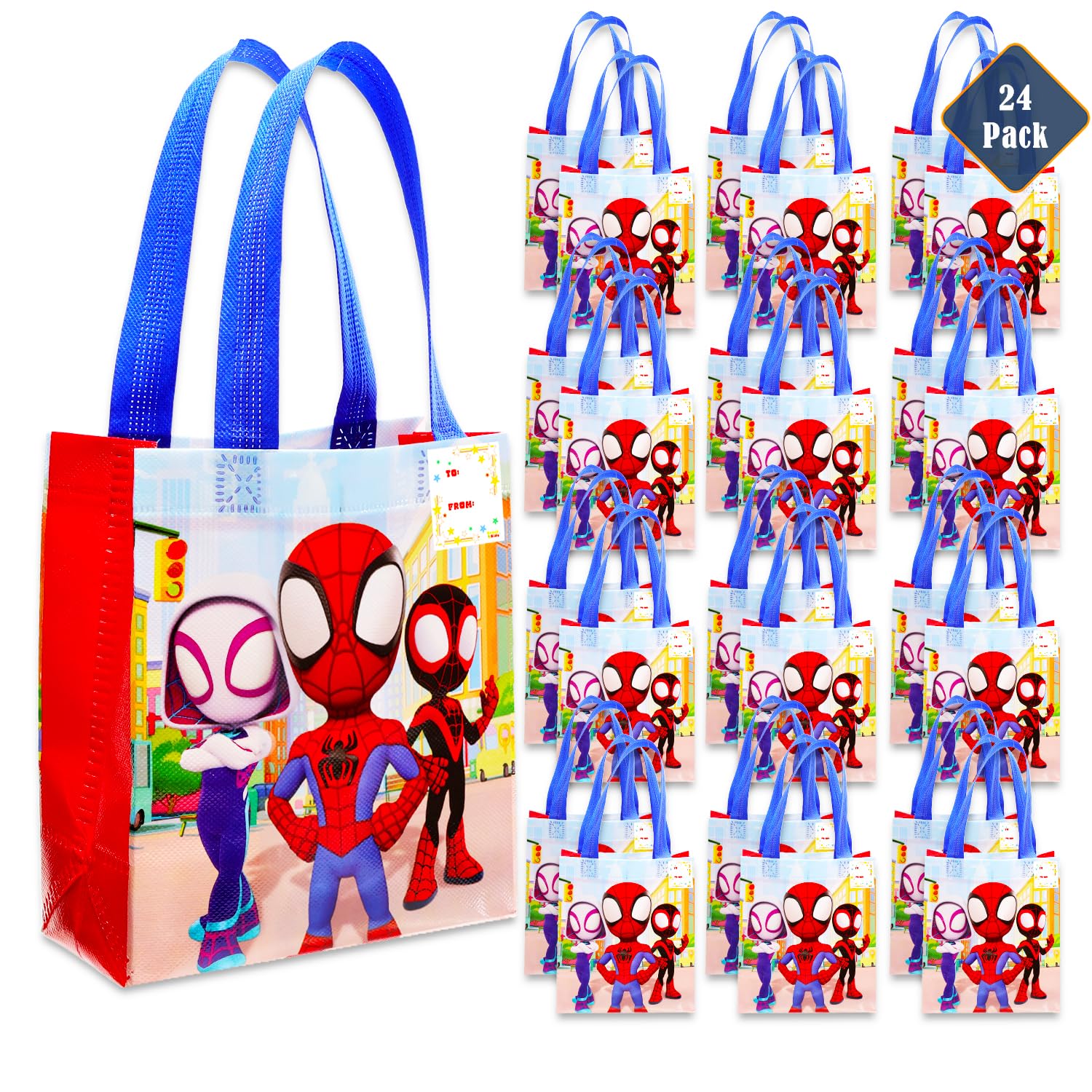 Spidey and His Amazing Friends party favor bags 24 pack