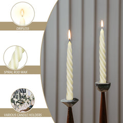 7 inch high beeswax taper candle with 0.8 inch base diameter
