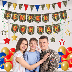 spiral star cards for Marine Corps celebration