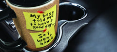 Spoontiques ceramic travel mug 15 oz black